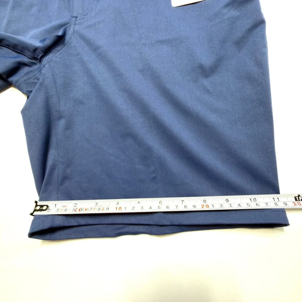 Graham Luxe Cooper Performance Golf Shorts Men's 38 Blue Depths NWT GL40224